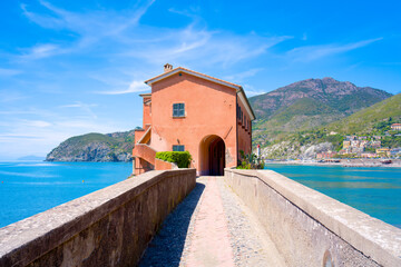 Levanto, La Spezia, IT a town on the coast of Ligurian sea and included in the Cinque Terre...