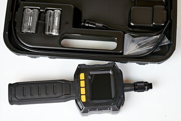 endoscope camera kit, isolate, white background