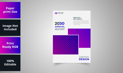 Annual Report Flyer Design Template