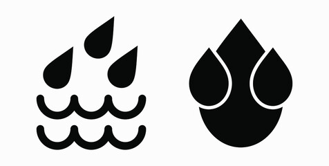 Blood Drop Icon isolated minimal single flat linear icon for application and info-graphic. Commercial line vector icon for websites and mobile minimalistic flat design.