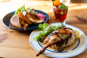 ロティサリーチキン　ローストチキン　キューバサンド