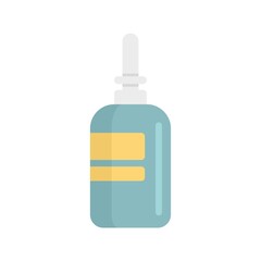 Nose sprayer icon flat isolated vector