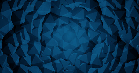 Obraz premium Render with blue abstract stylized stone