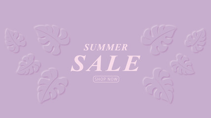 Sale summer background and banner.