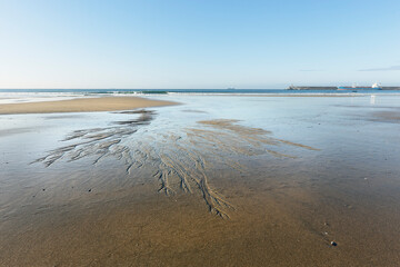 Sea beach during low tide