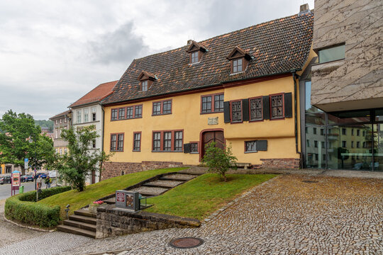 Eisenach, Thuringia, Germany, 06-24-2021 The Bachhaus Eisenach is a museum on the Eisenach "Frauenplan", which is dedicated to the composer Johann Sebastian Bach who was born there