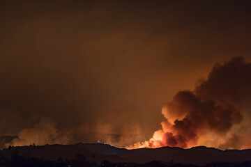 Getty Fire Los Angeles California Wildfire
