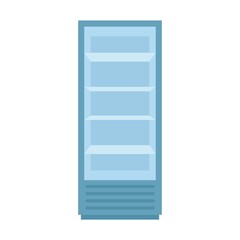 Drink fridge icon flat isolated vector