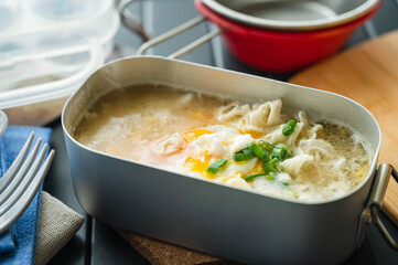 メスティンで作るラーメン