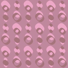 Rounded abstract seamless pattern - accent for any surfaces.