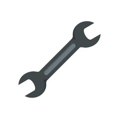Pipe wrench icon flat isolated vector