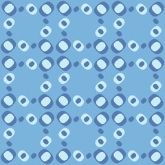 Rounded abstract seamless pattern - accent for any surfaces.