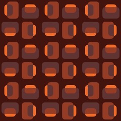 Rounded abstract seamless pattern - accent for any surfaces.