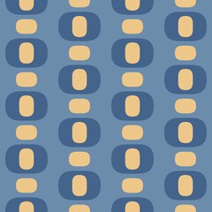 Rounded abstract seamless pattern - accent for any surfaces.