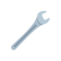 Restore wrench icon flat isolated vector