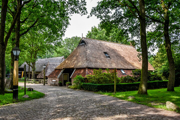Fototapeta na wymiar When you walk through Orvelte you see and feel the history. Orvelte is the primeval village of Drenthe