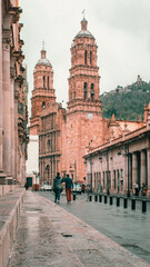 church on downtown of Zacatecas - obrazy, fototapety, plakaty