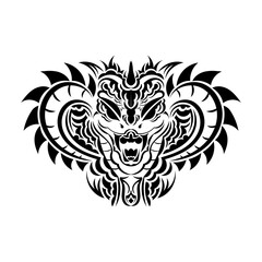 Anaconda snake vector illustration art for tattoo, logo, label, sign, poster, t shirt.