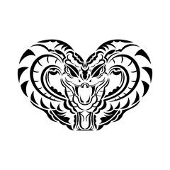 Anaconda snake vector illustration art for tattoo, logo, label, sign, poster, t shirt.