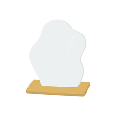 ウェーブミラーの手描きイラストアイコン