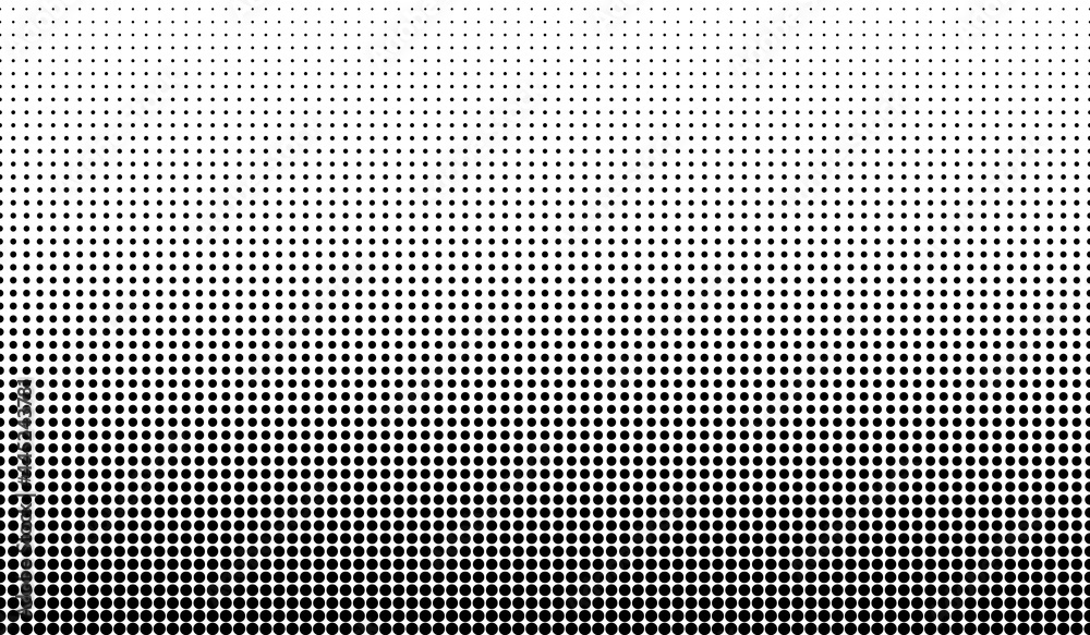 Wall mural dot perforation texture. dots halftone seamless pattern. fade shade gradient. noise gradation border