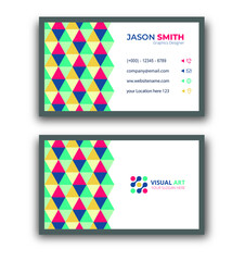 Colorful Abstract Business Card