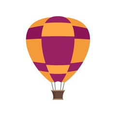Fototapeta premium Airship balloon icon flat isolated vector