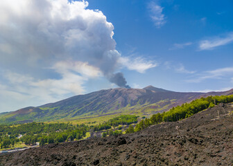 Etna (Sicilia, Italy) - The Mount Etna is the active stratovolcano in the metropolitan city of...