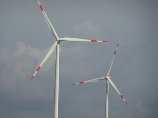 Wind turbines skyline