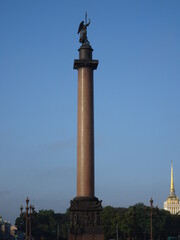 Alexander Column in Palace Square St Petersburg