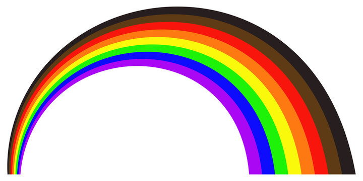 LGBTQ+ symbol Rainbow pride flag  New design vector illustration Isolated on white background