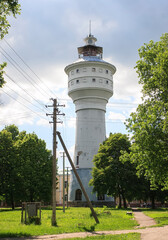 Old historical water tower in Hlukhiv, Ukraine. May 2009