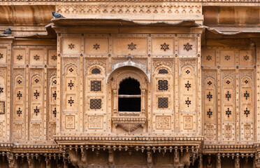 Exterior of Patwon Ki Haveli in Jaisalmer, Rajasthan, India