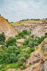 dry landscape in the mountains