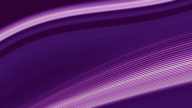 Abstract minimalist elegant white strokes on purple banner background. Futuristic generic graphic concept 3D illustration as product showcase or copy space advertisement technology presentation backdr