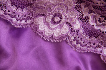 texture of beautiful silk fabric close-up