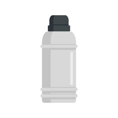 Insulated flask icon flat isolated vector
