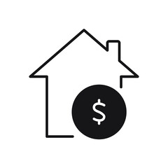 home loan icons symbol vector elements for infographic web