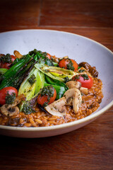 Rissoto Rice and roasted vegetables