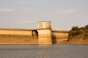 Dam Wall of Lake Jozini of South Africa