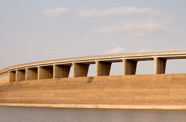 Dam Wall of Lake Jozini in South Africa