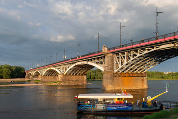 Poniatowski Bridge, Warsaw - obrazy, fototapety, plakaty