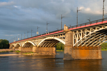 Fototapeta na wymiar Poniatowski Bridge, Warsaw