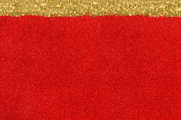 Glitter red background shiny stars golden stripes
