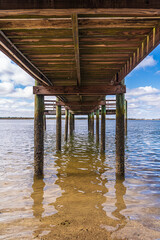 Water under the pier