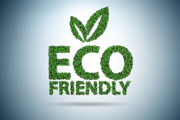 Eco friendly illustration in ecology concept- 3d rendering