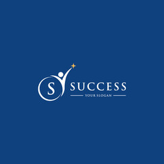 Success leadership education logo design inspiration. with initial s and the letters a to z