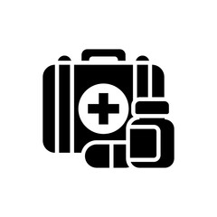 Healthcare Vector Solid icon style illustration. EPS 10 file