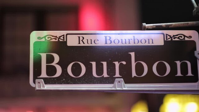 Bourbon Street Sign New Orleans