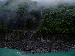 熊野川の霧